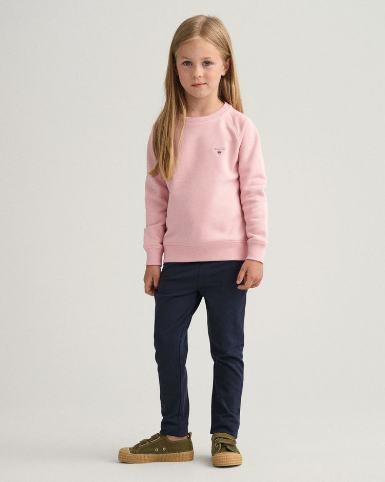 PREPPY PINK, THE ORIGINAL SWEAT C-NECK BY GANT AU.