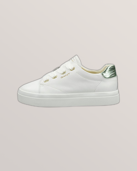 WHITE/MINT, Avona Leather Sneakers BY GANT AU.
