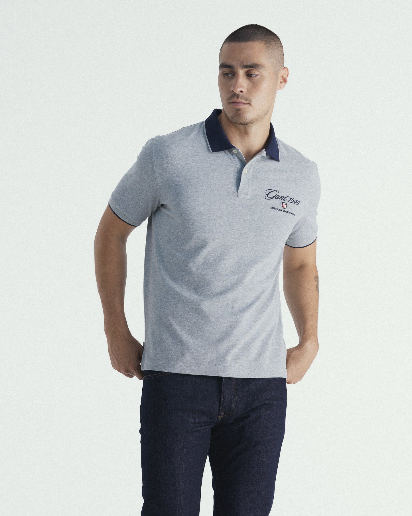 Graphic Embroidery Polo