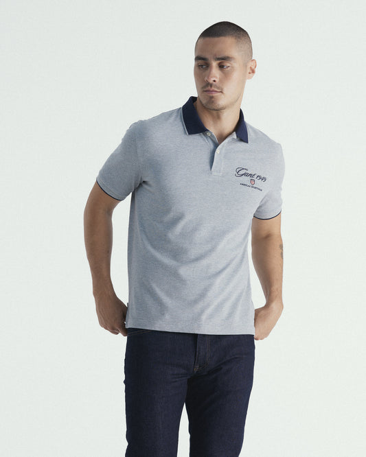 Graphic Embroidery Polo