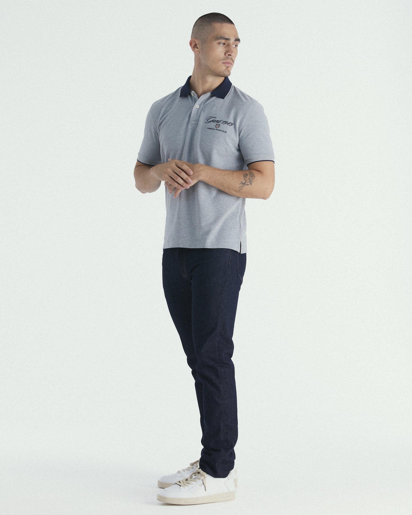 Graphic Embroidery Polo