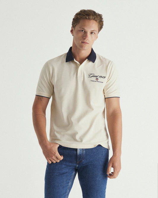 Graphic Embroidery Polo