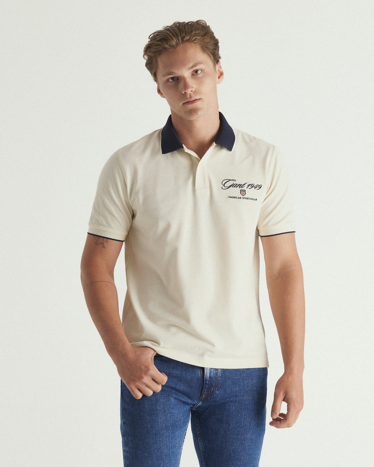 Graphic Embroidery Polo