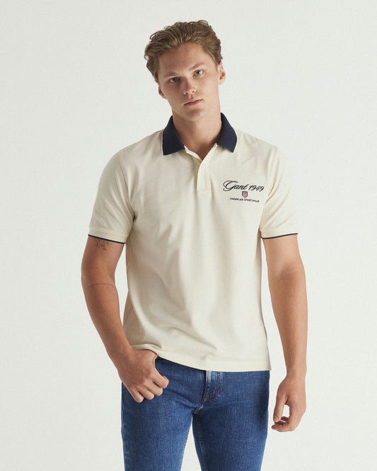 Graphic Embroidery Polo