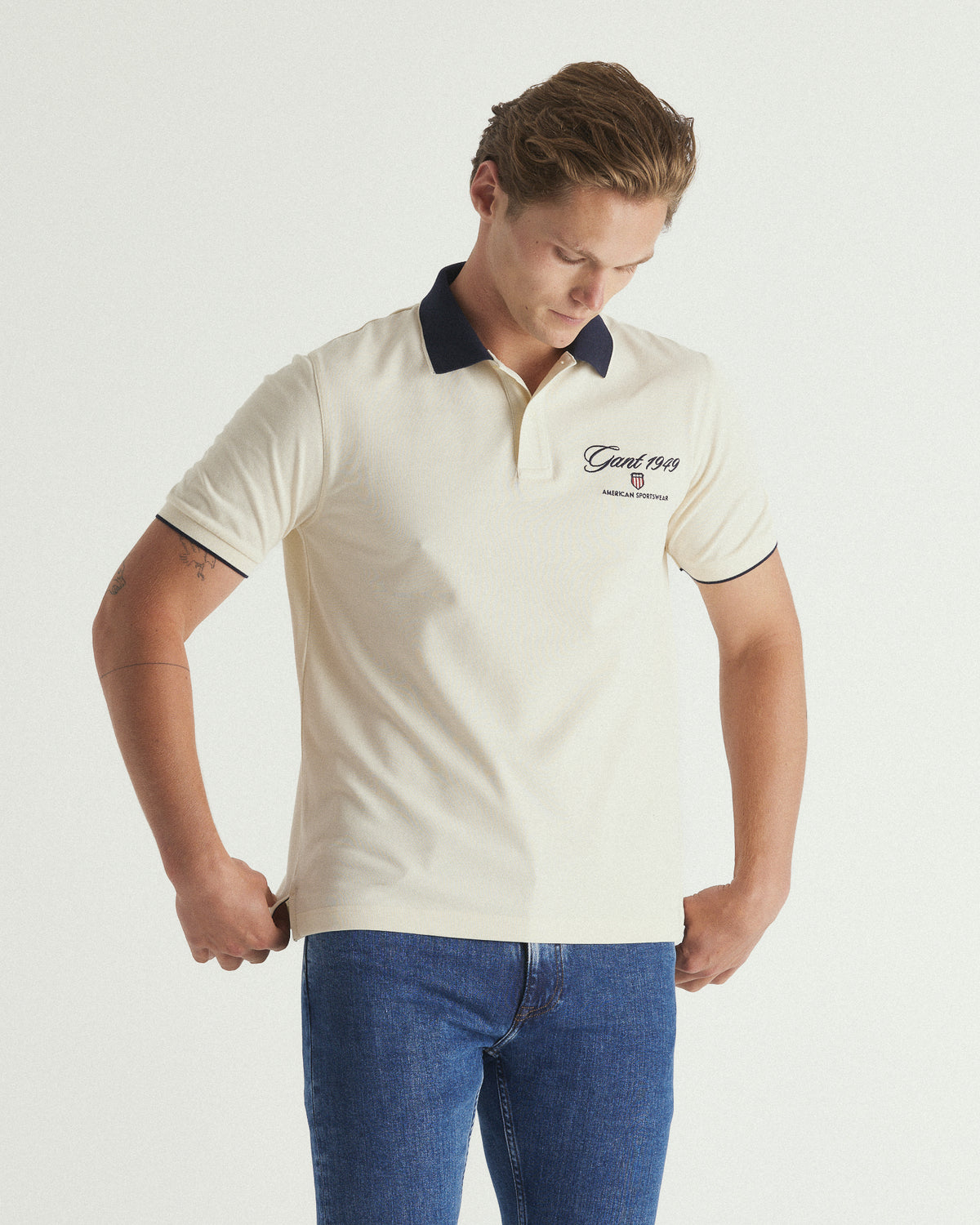 Graphic Embroidery Polo