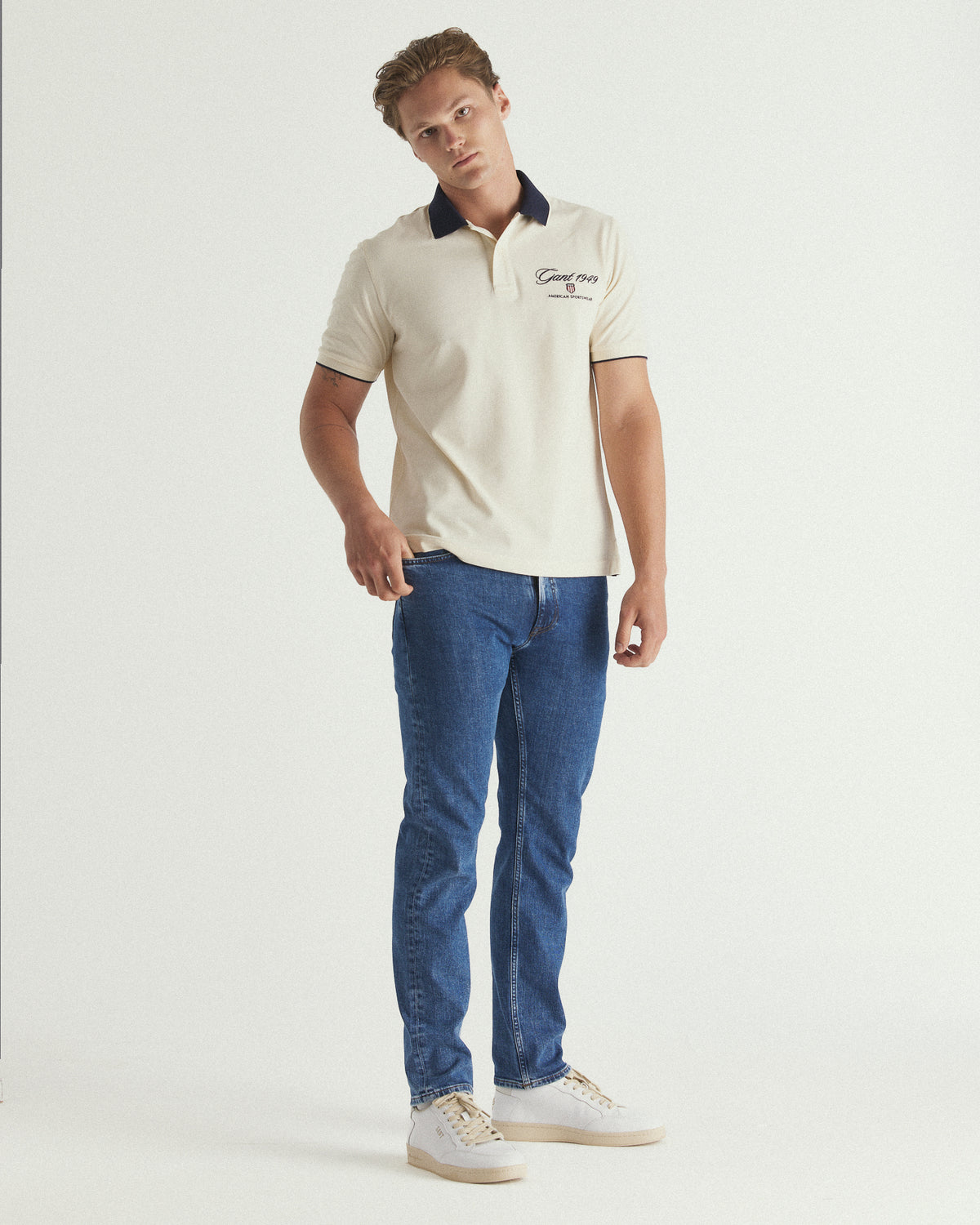 Graphic Embroidery Polo