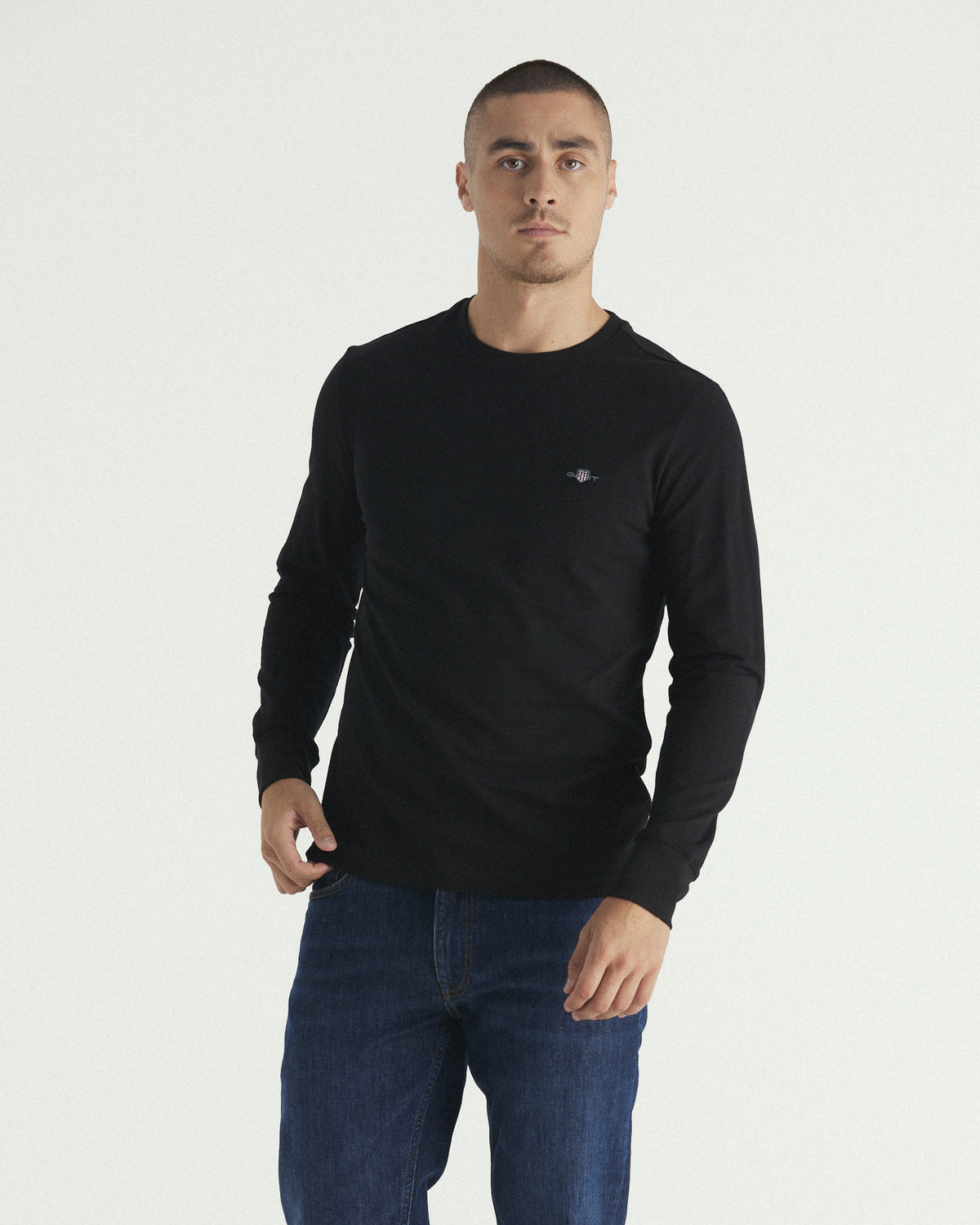 Slim Fit Pique Long Sleeve T-Shirt