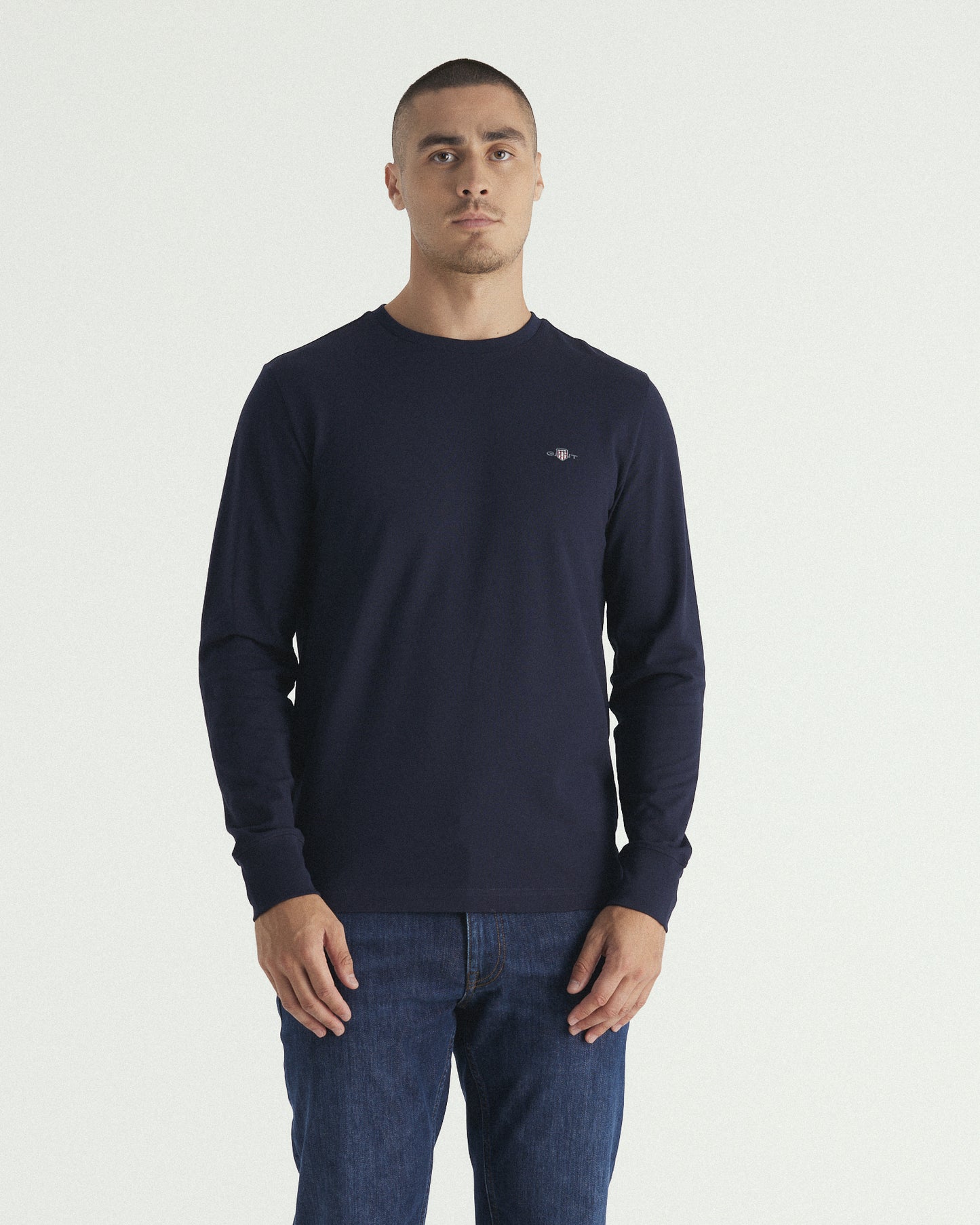 Slim Fit Pique Long Sleeve T-Shirt