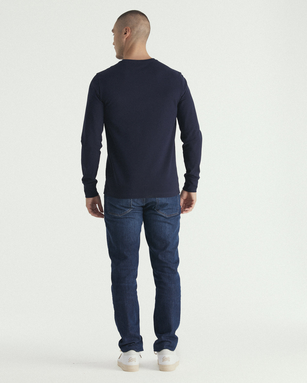 Slim Fit Pique Long Sleeve T-Shirt