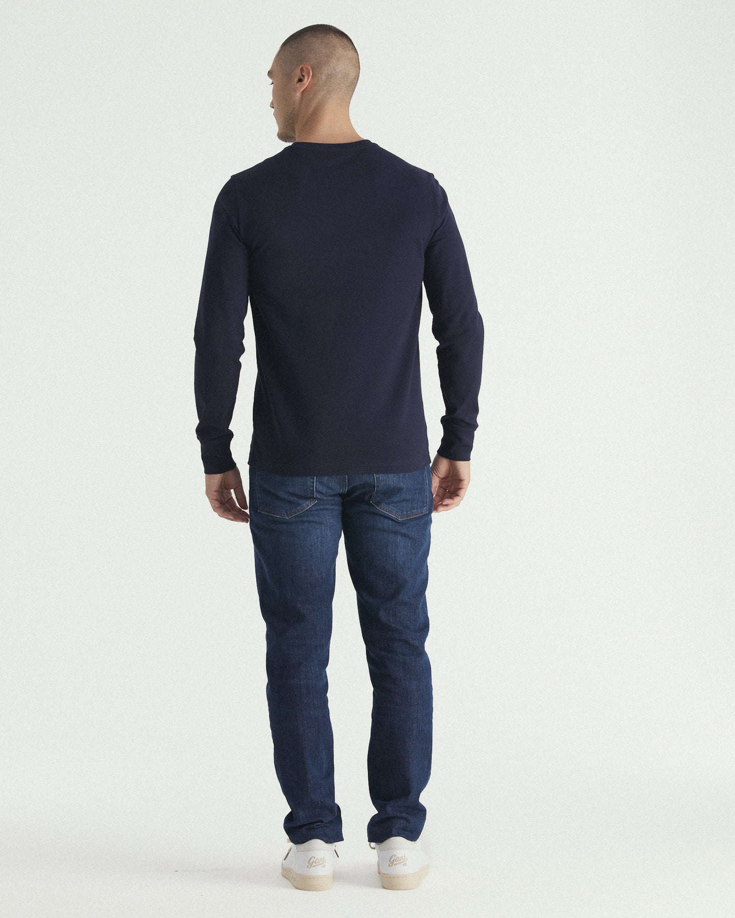 Slim Fit Pique Long Sleeve T-Shirt