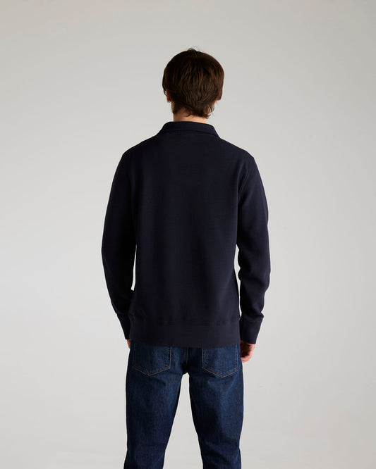 Textured Half Zip Sweatshirt