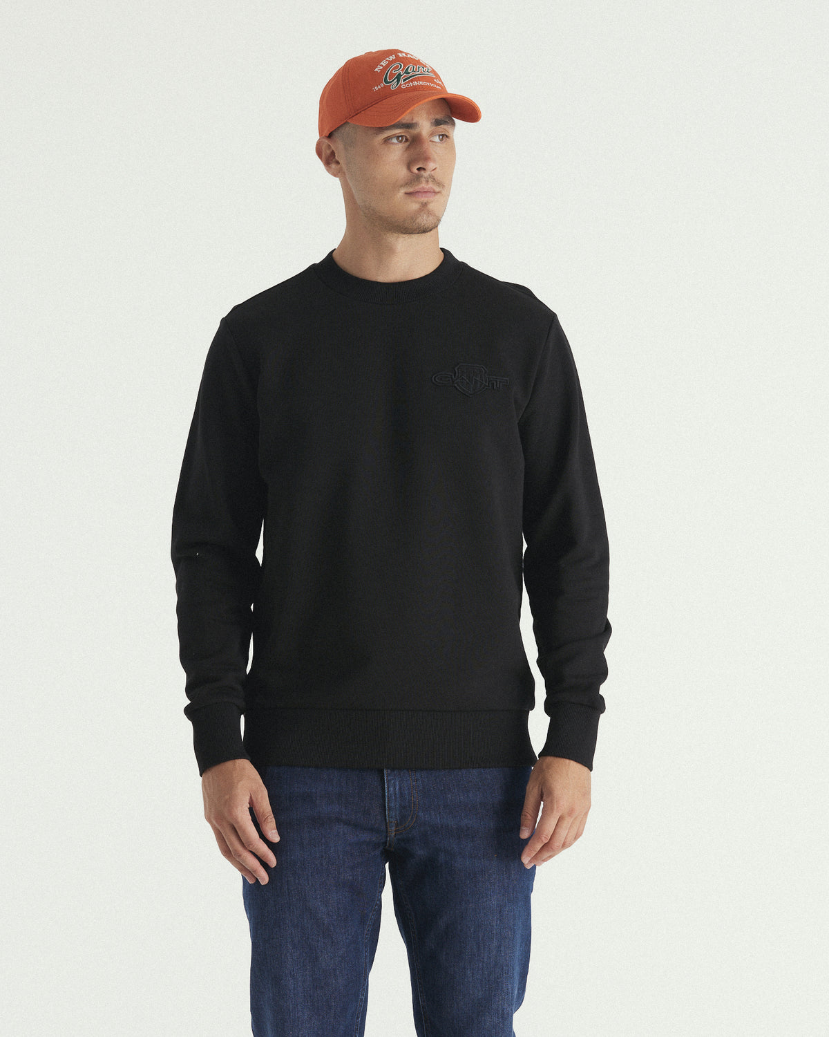 Tonal Shield Crew Neck Sweat