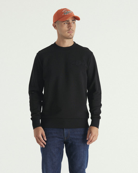 Tonal Shield Crew Neck Sweat
