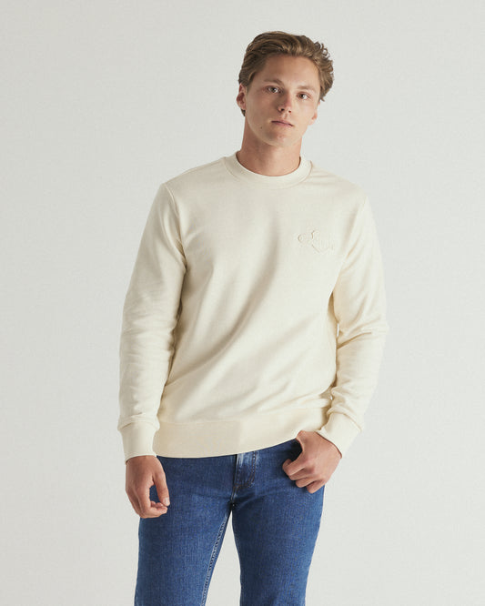 Tonal Shield Crew Neck Sweat