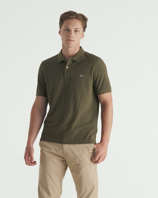 Regular Fit Shield Piqué Polo Shirt