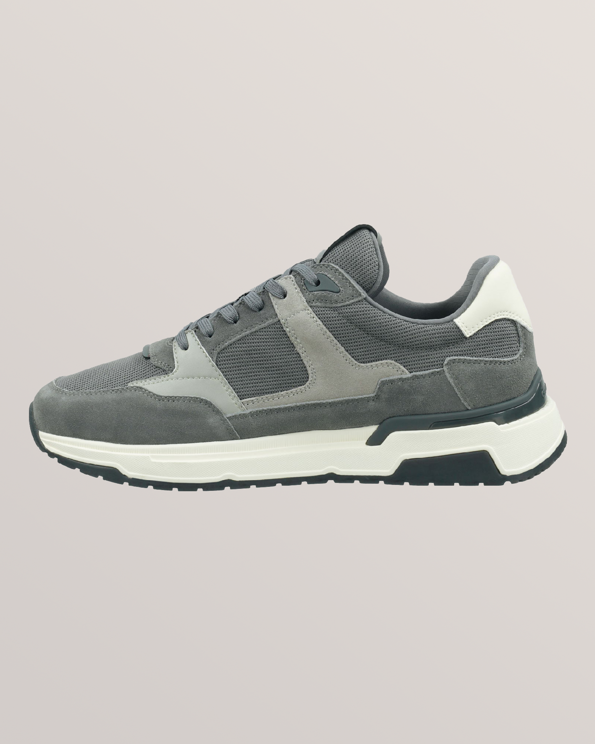 GREY, Jeuton Suede Mesh Sneakers BY GANT AU.