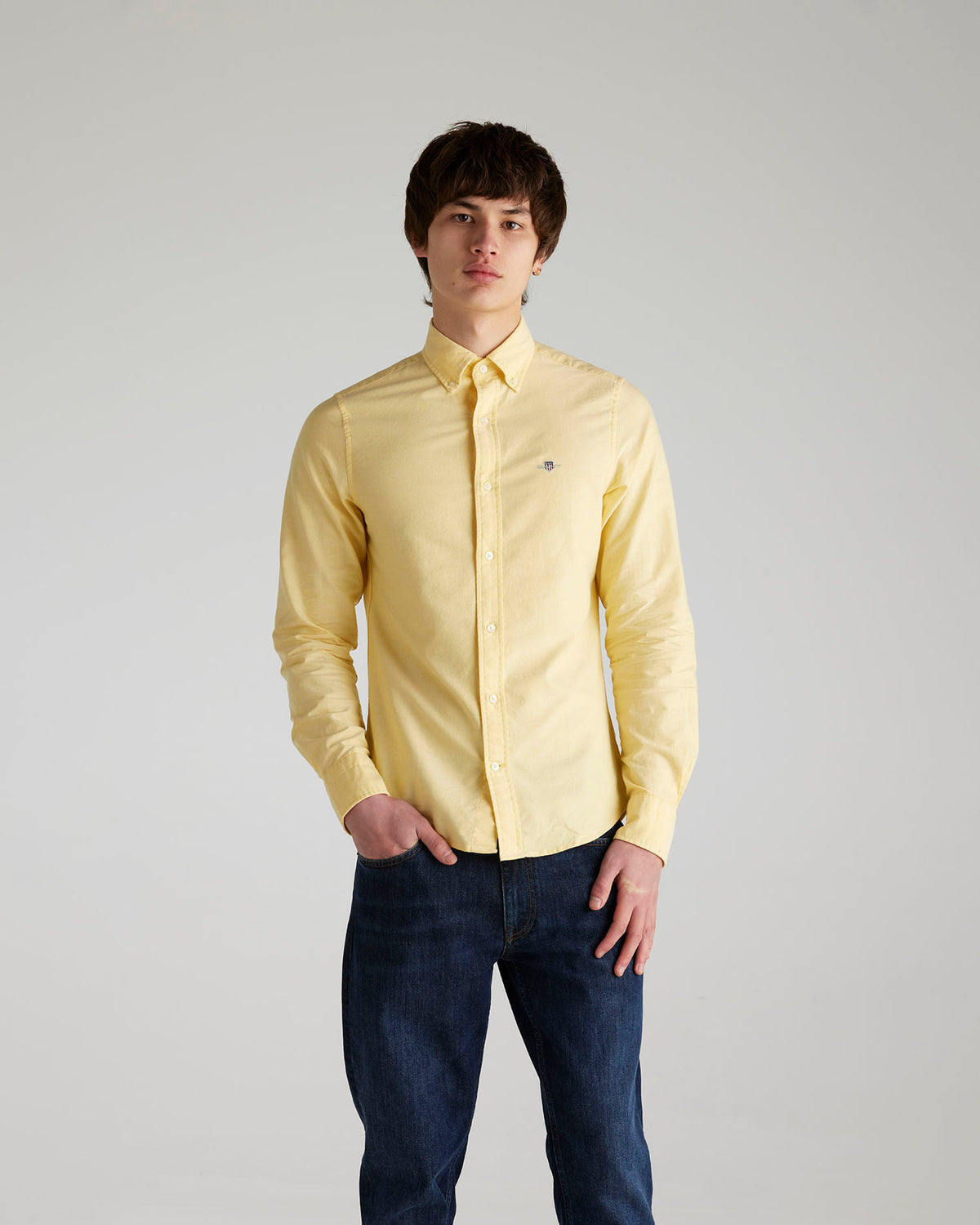 BANANA YELLOW, Slim Fit Classic Oxford Shirt BY GANT AU.