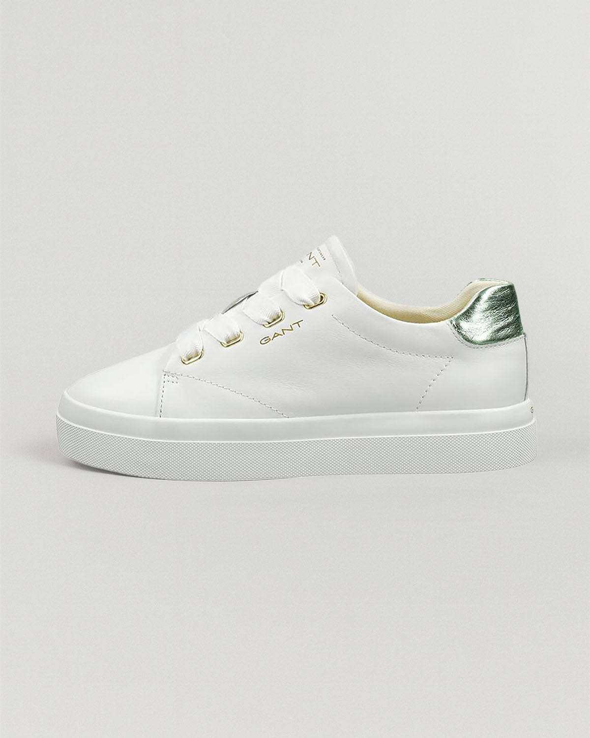 WHITE/MINT, Avona Leather Sneakers BY GANT AU.