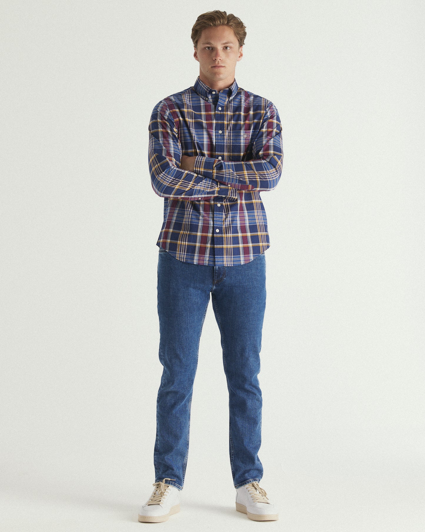Regular Fit Classic Poplin Check Shirt
