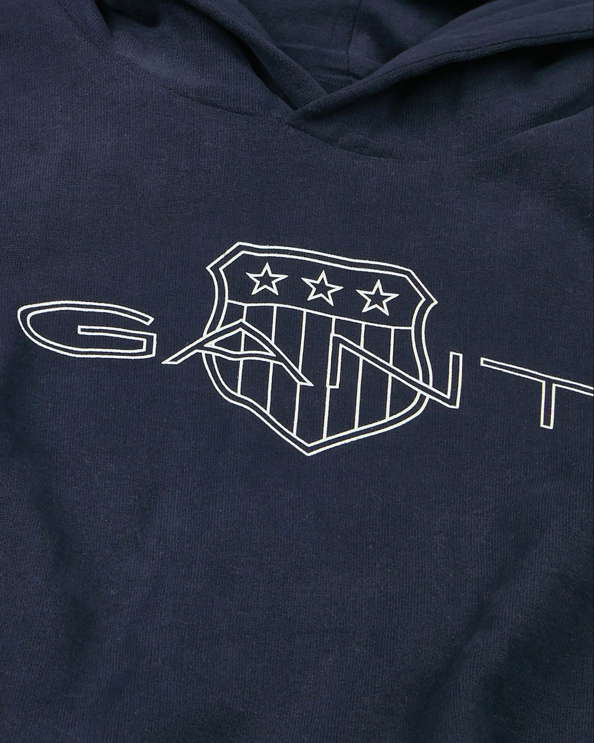 Relaxed Contrast Shield Hoodie