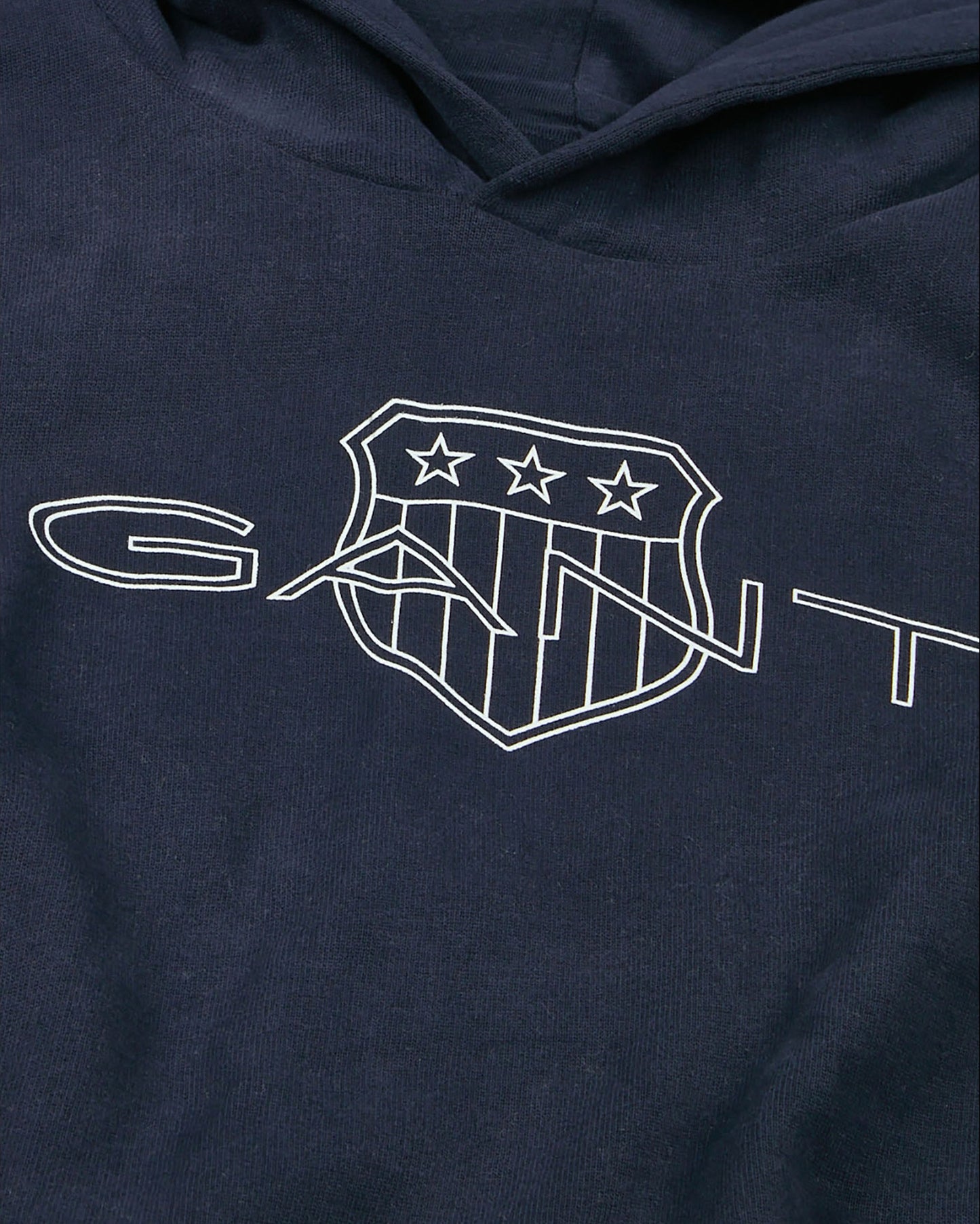 Relaxed Contrast Shield Hoodie