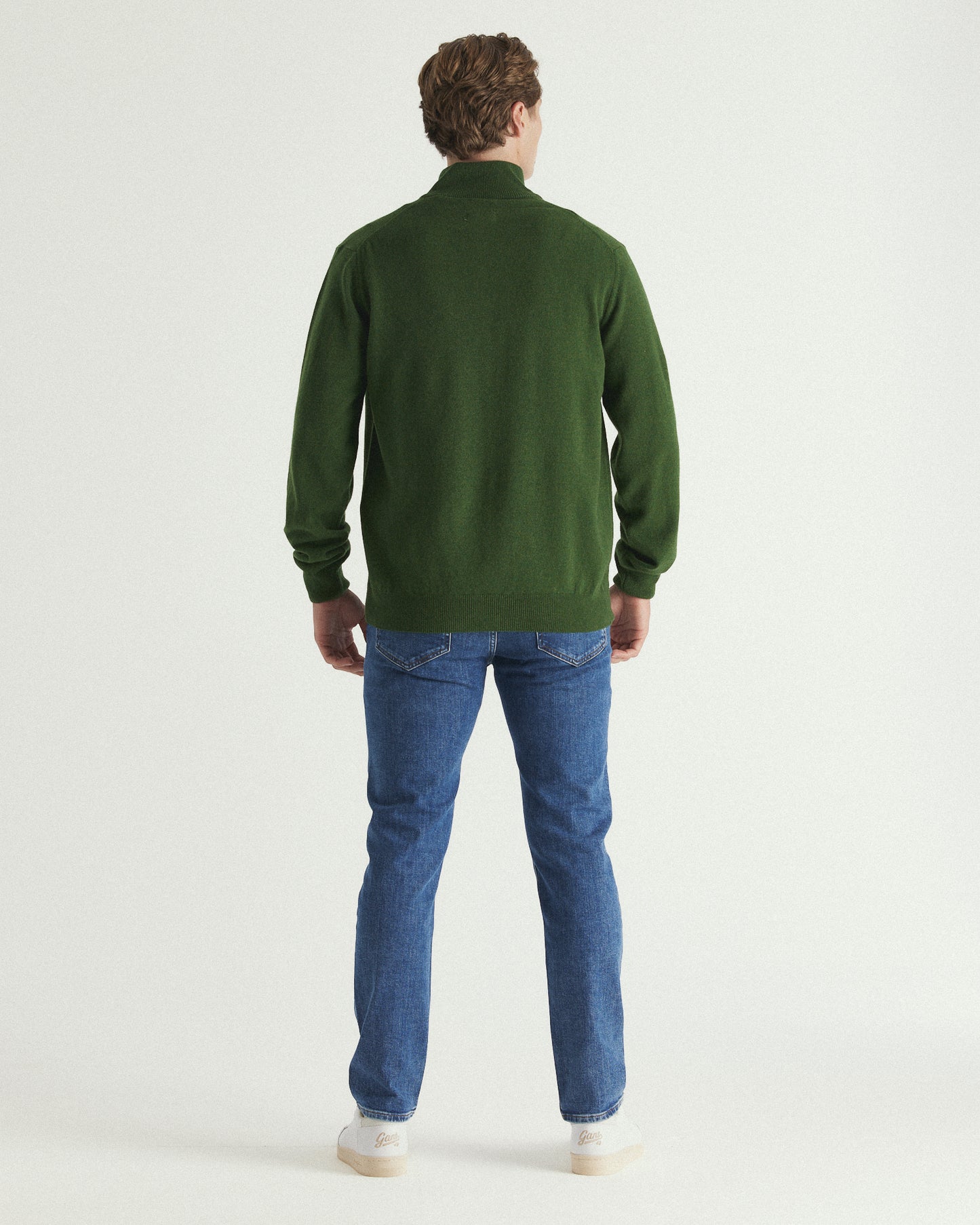 Superfine Lambswool Half-Zip Sweater