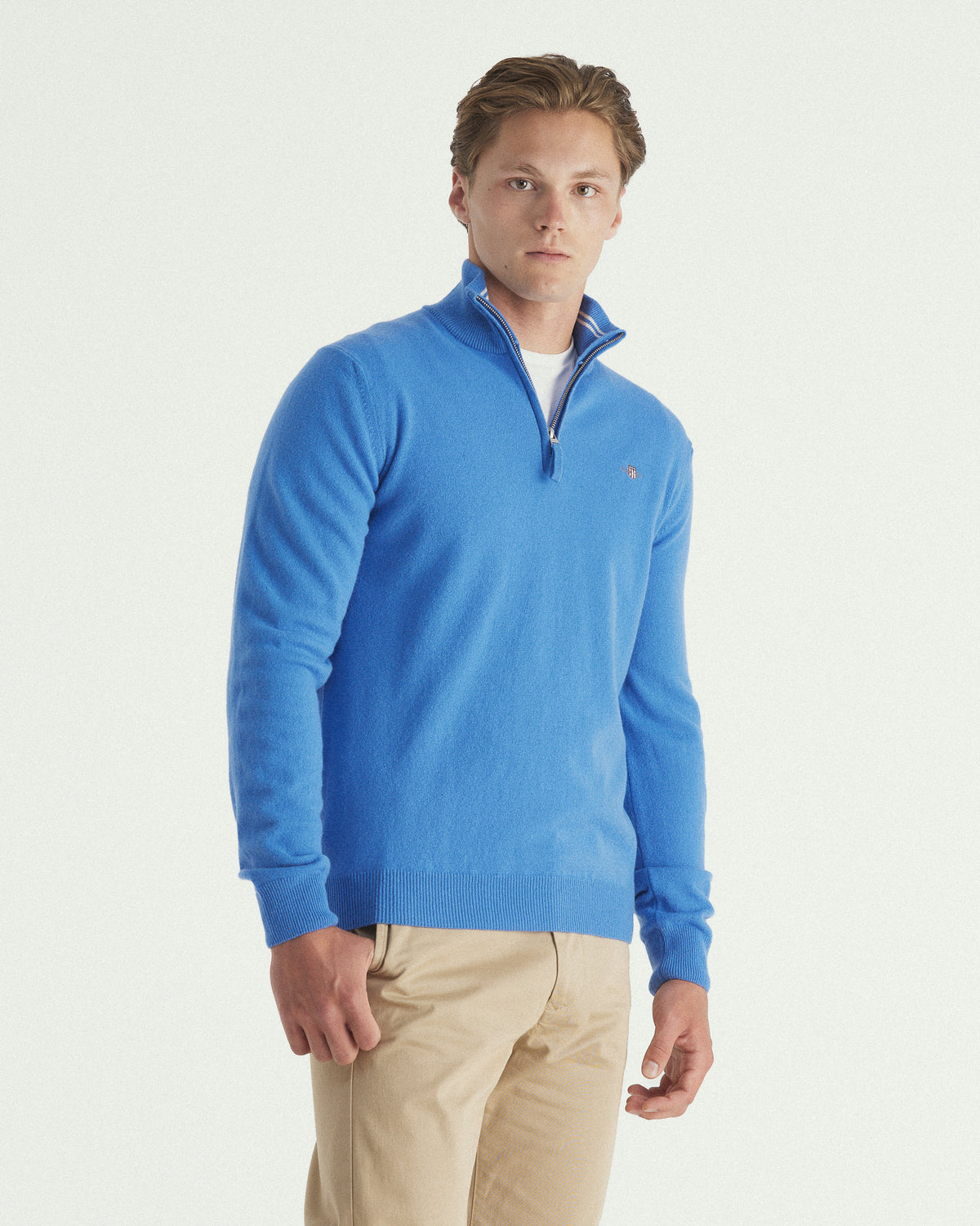 Superfine Lambswool Half-Zip Sweater