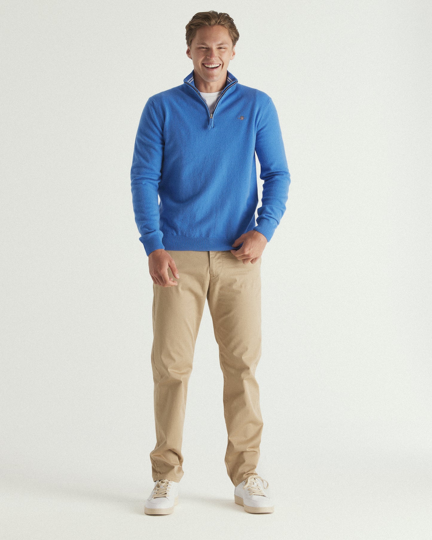 Superfine Lambswool Half-Zip Sweater