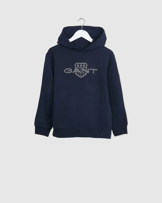 Teens Contrast Shield Hoodie