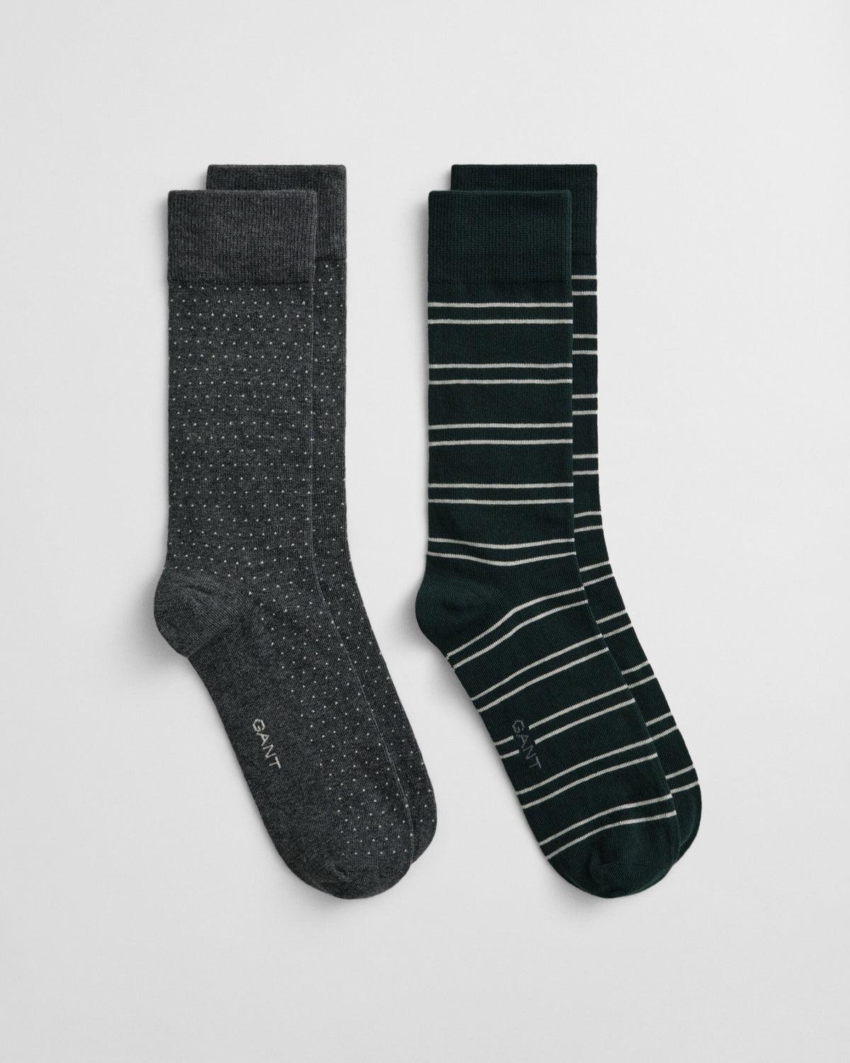 STRIPE AND MINI DOT SOCKS 2-P