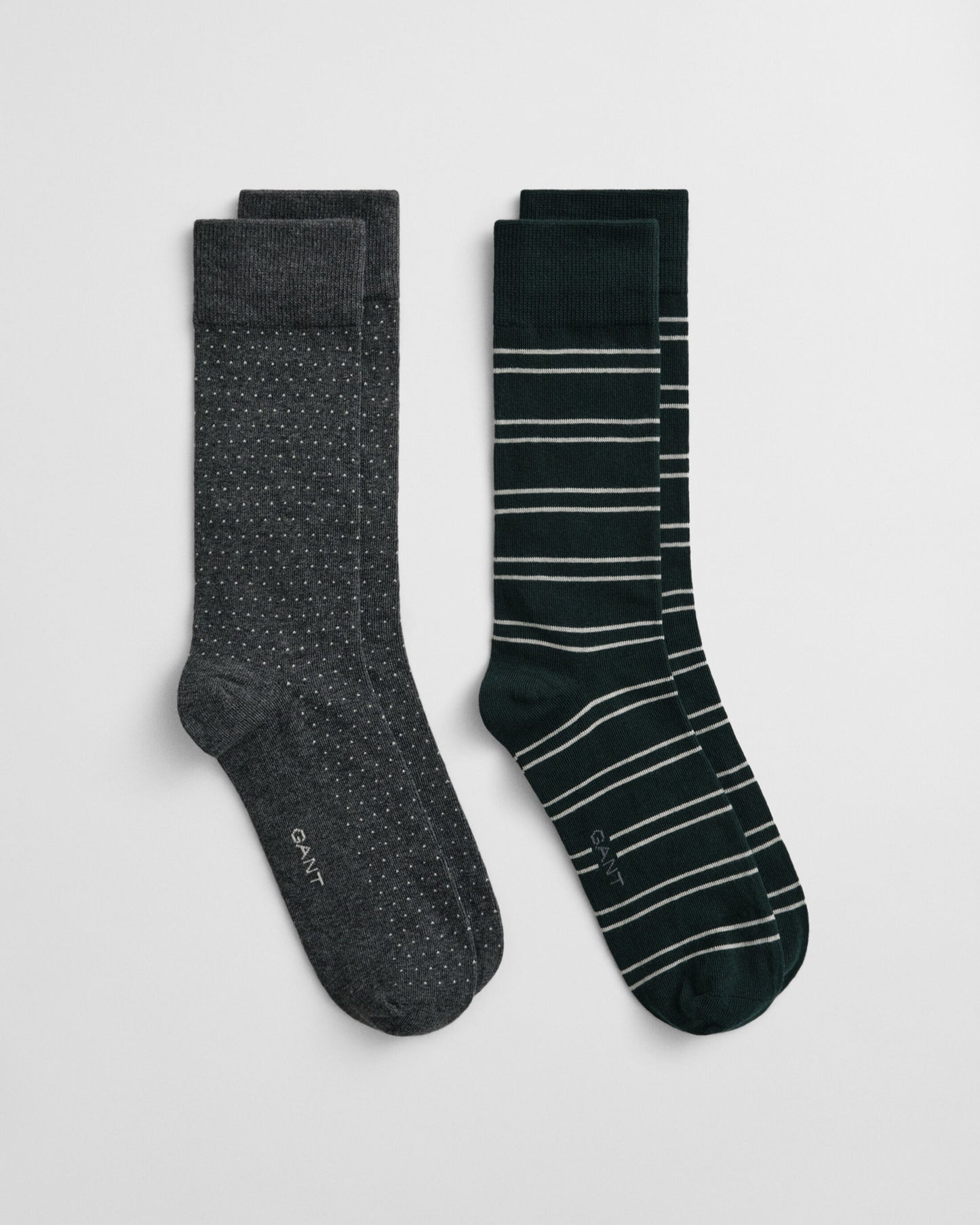 STRIPE AND MINI DOT SOCKS 2-P