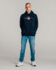 EVENING BLUE, Shield Hoodie BY GANT AU.