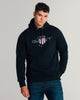 MODEL WEARING Shield Hoodie