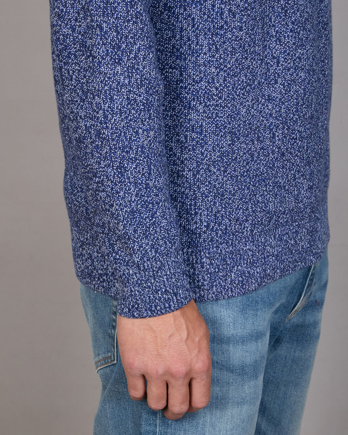 Twisted Yarn Crew Neck Sweater