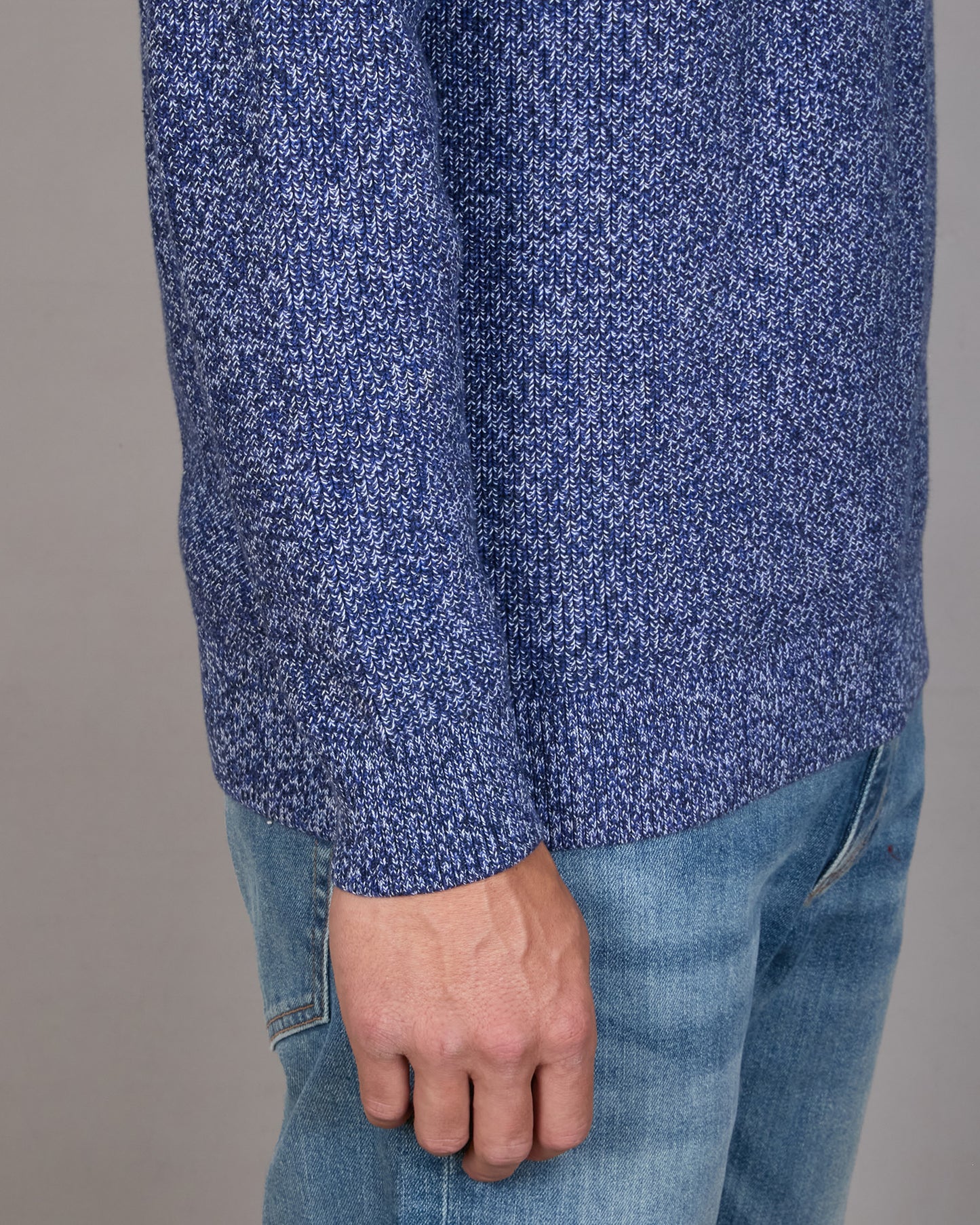 Twisted Yarn Crew Neck Sweater