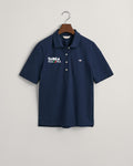 EVENING BLUE, SLIM SHIELD POLO -Targa Collab - EVENING BLUE BY GANT AU.