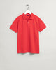 BRIGHT RED, THE ORIGINAL SS PIQUE BY GANT AU.