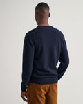 MARINE, SUPERFINE LAMBSWOOL CREW, BACK-VIEW BY GANT AU.
