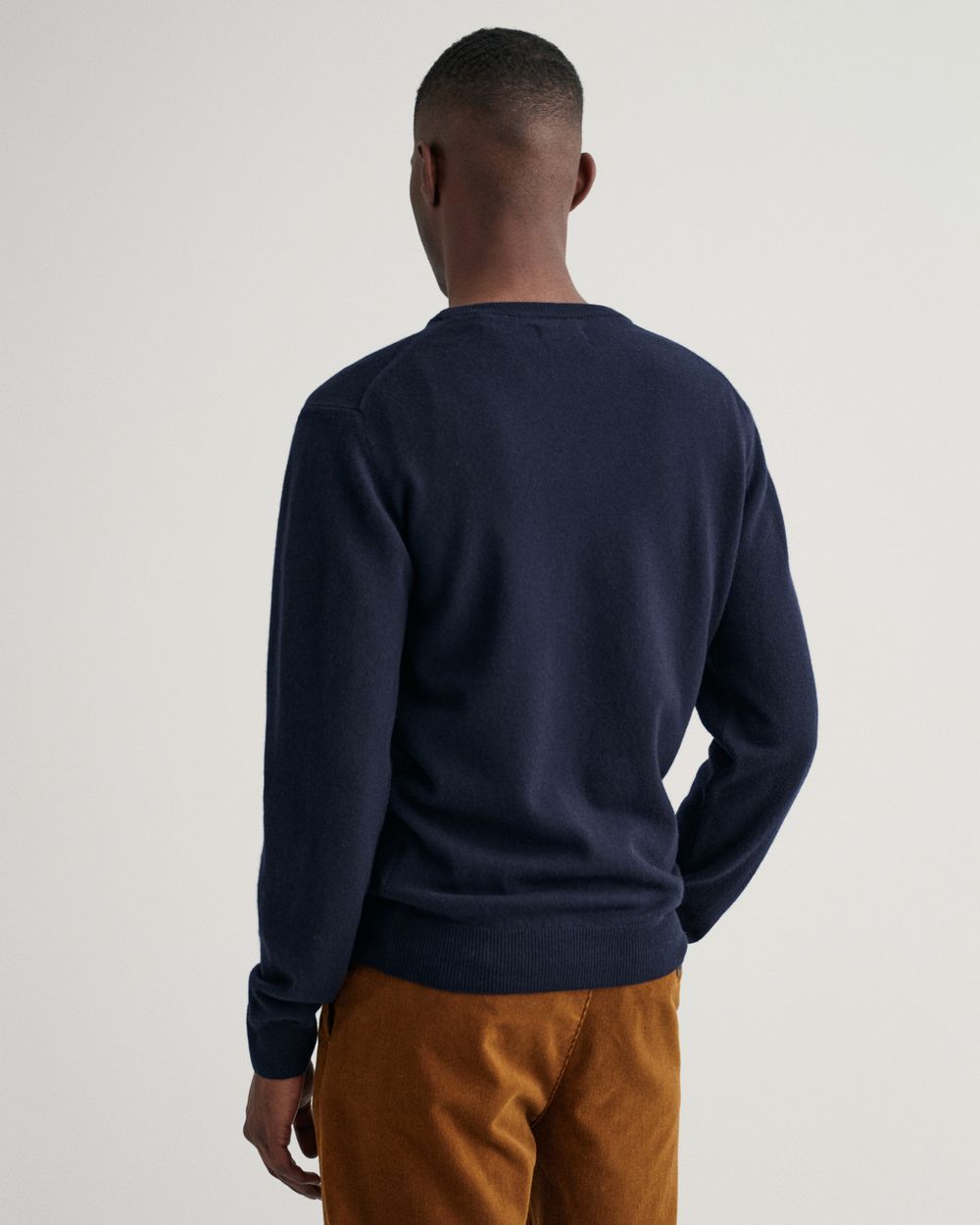 MARINE, SUPERFINE LAMBSWOOL CREW, BACK-VIEW BY GANT AU.